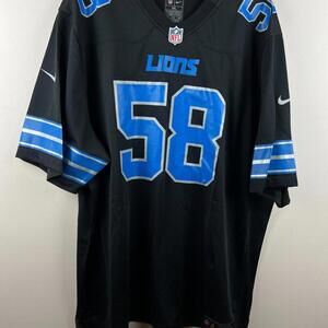 Nike Detroit Lions Penei Sewell #58 Black Alternate Jersey - 3XL 🏈 NFL Men's